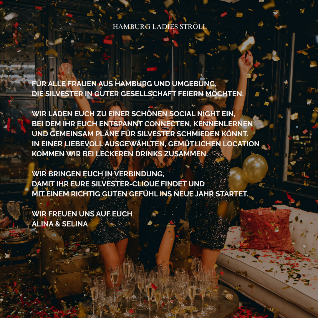 Connect for New Years Eve: Finde deine Silvester-Clique | Montag, 29.12.2025, 19:00 Uhr